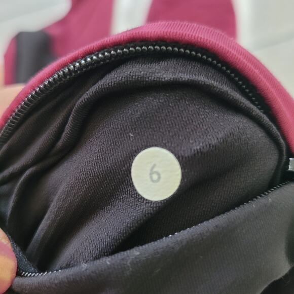 Lululemon athletica Size 6	All You Need Tight Black Jewelled Magenta Leggings - Picture 7 of 11